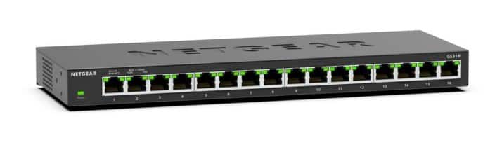 Switch Netgear GS316-300EUS 16p Unmanaged Gigabit — zdjęcie 1 z 6
