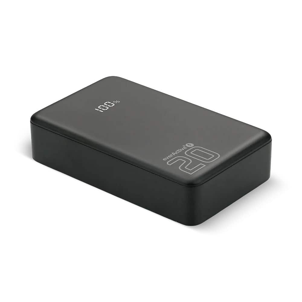 EVERACTIVE POWERBANK 20000mAh, 1x USB, 2x USB-C, 20W, QC4+ — zdjęcie 1 z 8