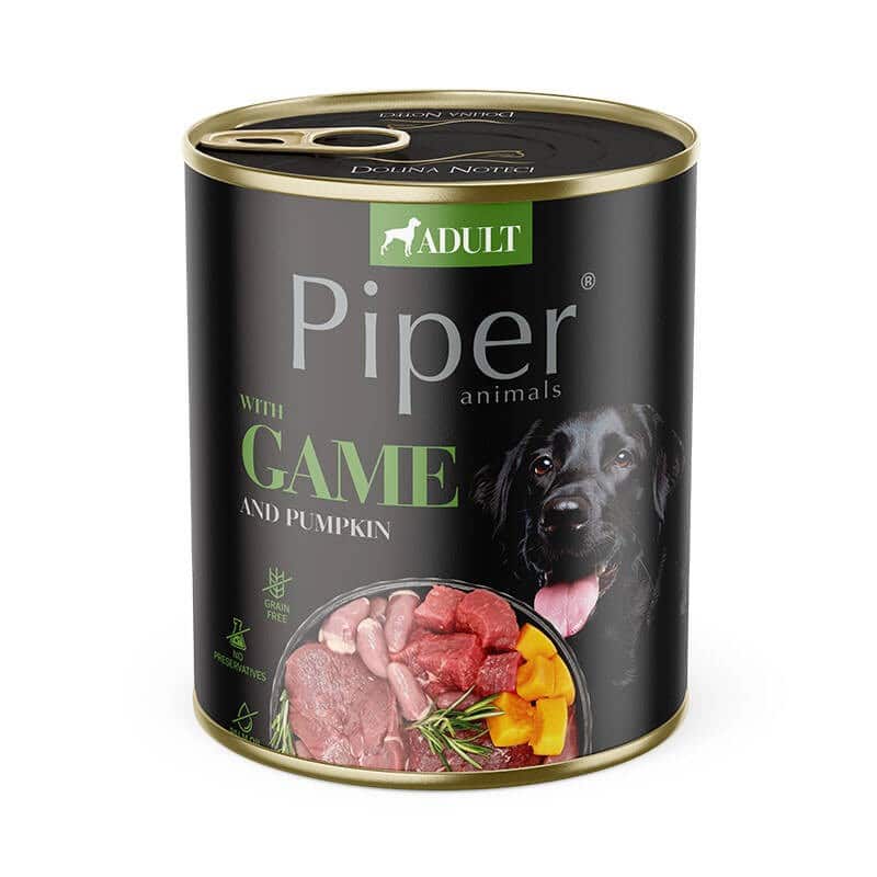 DOLINA NOTECI Piper Animals z dziczyzną - mokra karma dla psa - 800g