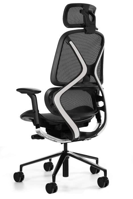 Fotel biurowy UNIQUE AREO HX-2501HB-BLACK-GY czarny/szary — zdjęcie 1 z 2