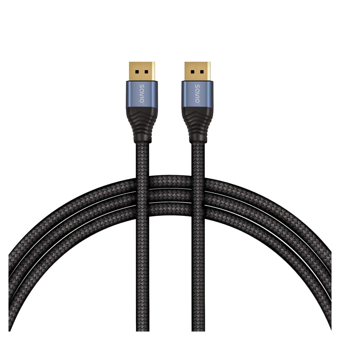 SAVIO KABEL DISPLAYPORT 2.1 3M CL-211 — zdjęcie 1 z 5