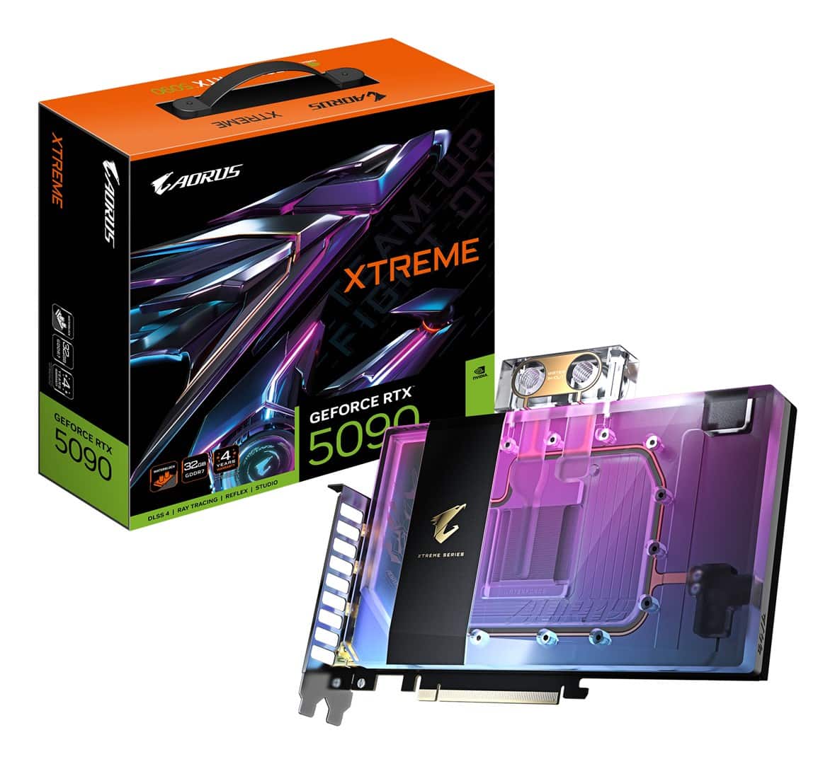 Karta graficzna Gigabyte GeForce RTX 5090 AORUS XTREME WATERFORCE WB 32GB — zdjęcie 1 z 8