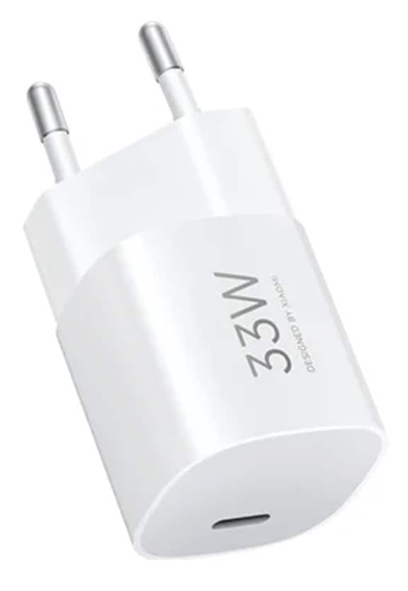 Ładowarka sieciowa Xiaomi 33W Nano Power Adapter (USB Type-C) EU Wall Charger, GaN Fast Charging, No Power Cable, White