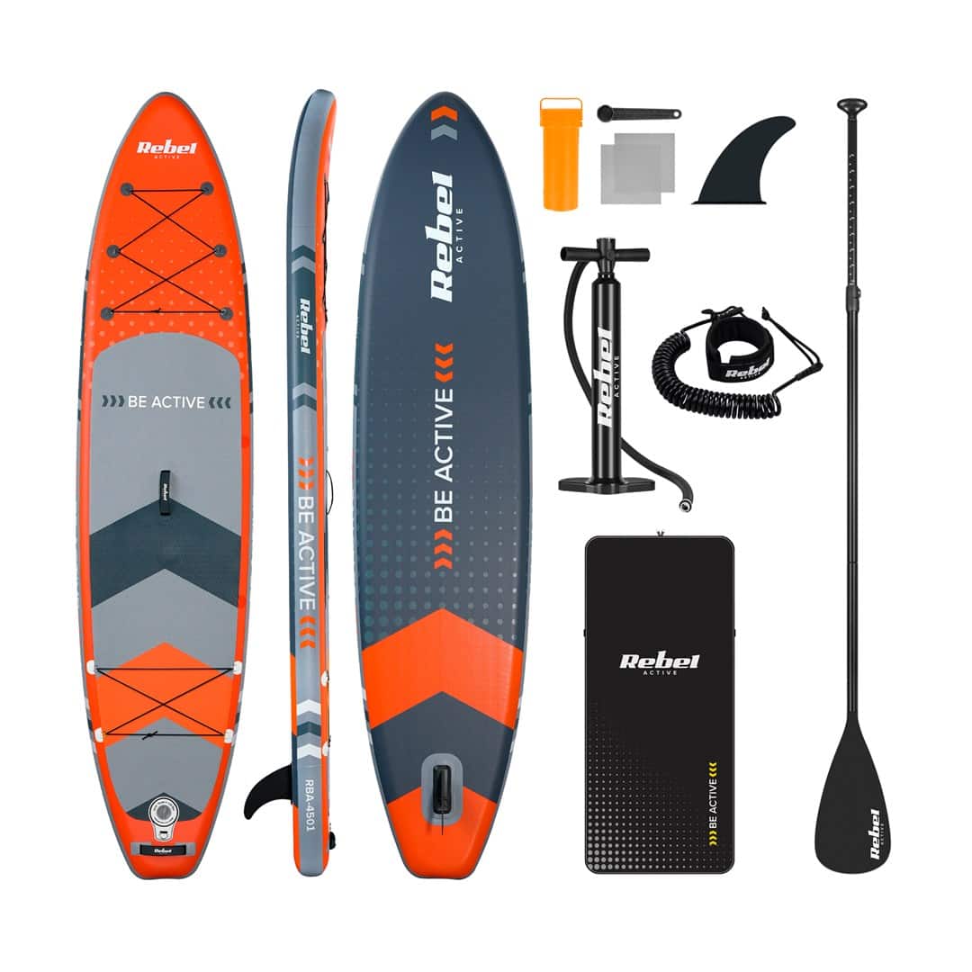 Deska SUP REBEL ACTIVE pompowana 350x81x15cm pomarańczowa — zdjęcie 1 z 8