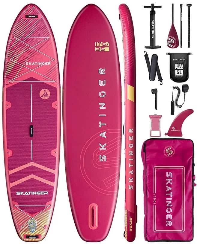 Deska SUP SKATINGER Prana Meteor Red 350x89x15 cm — zdjęcie 1 z 5