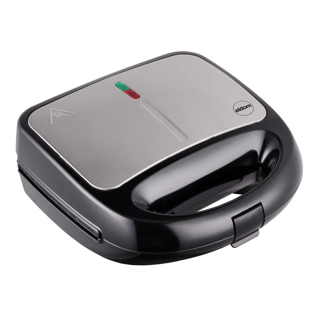 ELDOM OPIEKACZ WIELOFUNKCYJNY 5 IN 1 ST250 850W WYMIENNE PŁYTY: SANDWICH, GRILL, GOFRY, ORZESZKI, MINI PĄCZKI — zdjęcie 1 z 8