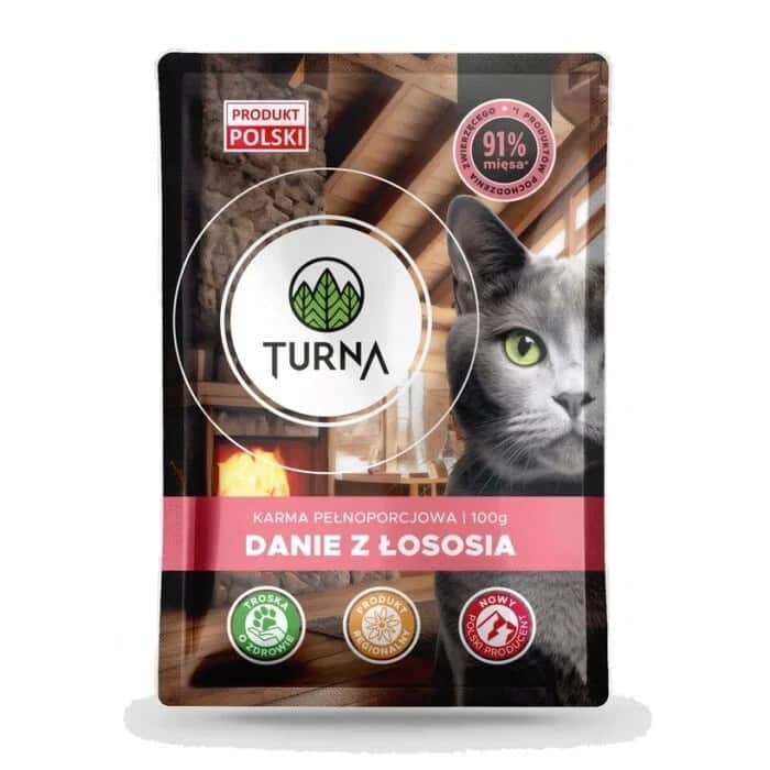 TURNA Cats danie z łososia mokra karma 100g