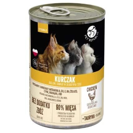 PetRepublic Karma dla kota Steril – Kawałki w sosie z kurczakiem 400g — zdjęcie 1 z 2