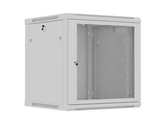 LANBERG SZAFA INSTALACYJNA RACK WISZĄCA 19" 12U 600X600 SZARA DRZWI PERFOROWANE (FLAT PACK) — zdjęcie 1 z 8