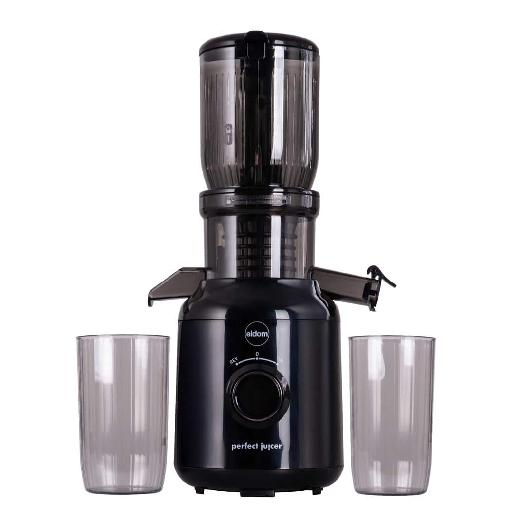 ELDOM WYCISKARKA WOLNOOBROTOWA PJ350 250 W CZARNA DWA FILTRY NOWEJ GENERACJI HEAVY PRESS — zdjęcie 1 z 8