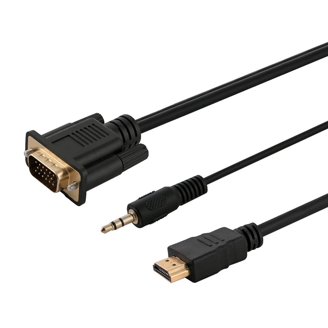 SAVIO KABLE/ADAPTER HDMI-VGA CL-198 — zdjęcie 1 z 2