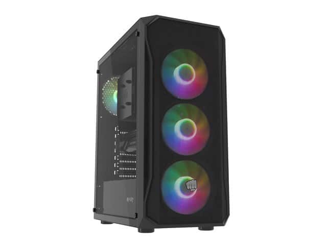FURY OBUDOWA KOMPUTEROWA FURY SHOBO SH4F RGB MIDI Z OKNEM CZARNA — zdjęcie 1 z 8