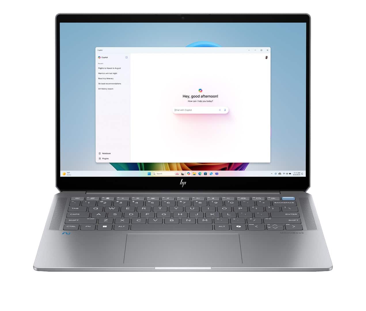HP OmniBook Ultra AI PC 14-fd0003nn Ryzen AI 9 365 14" 2.2K Touch 400nits AG 16GB LPDDR5X SSD1TB Radeon 880M Cam 9MP AI IR 68Wh Win11 2Y — zdjęcie 1 z 8