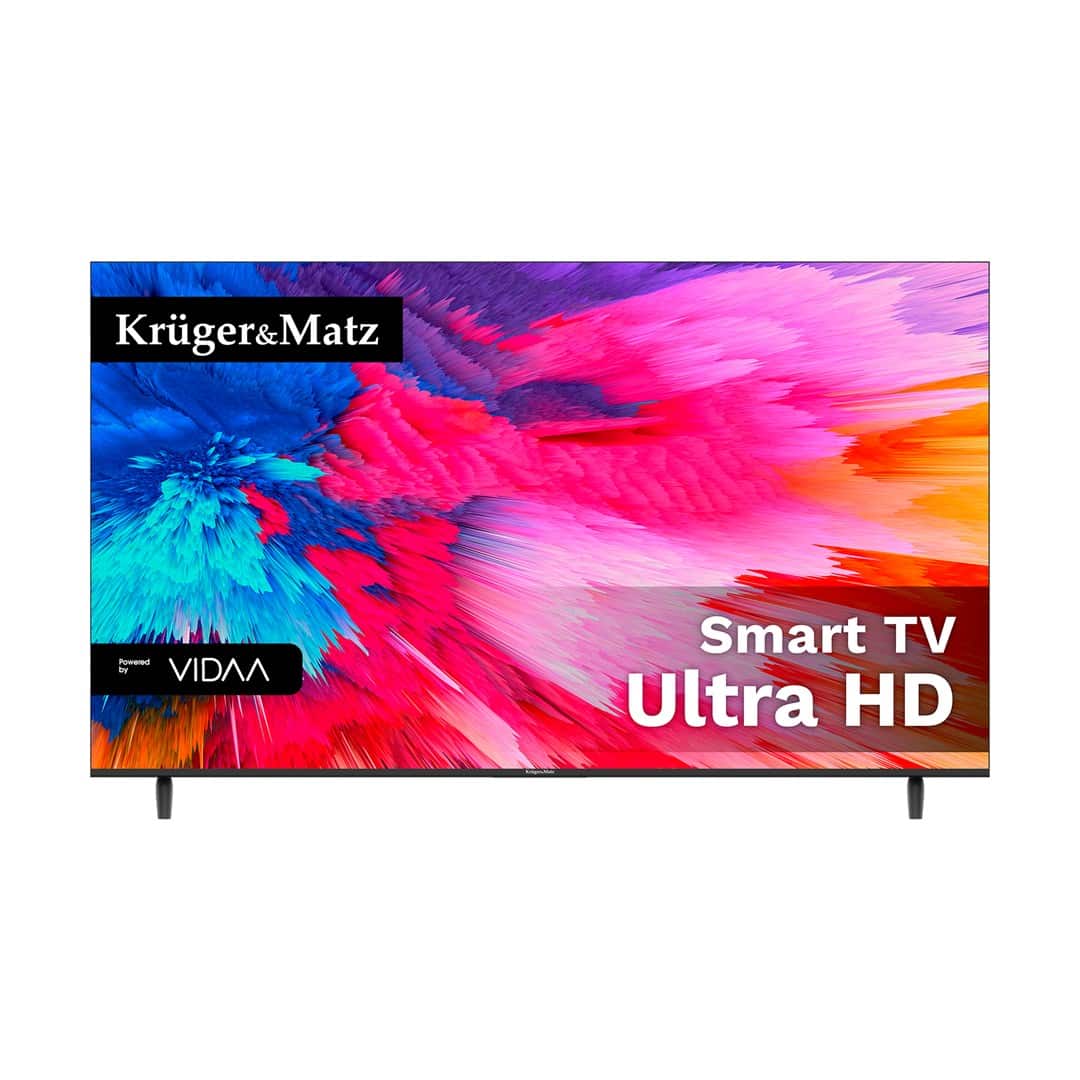 KRUGER&MATZ TELEWIZOR LED 55" UHD VIDAA, DVB-T2/S2/T/C H.265 HEVC KM0255UHD-V3 — zdjęcie 1 z 8
