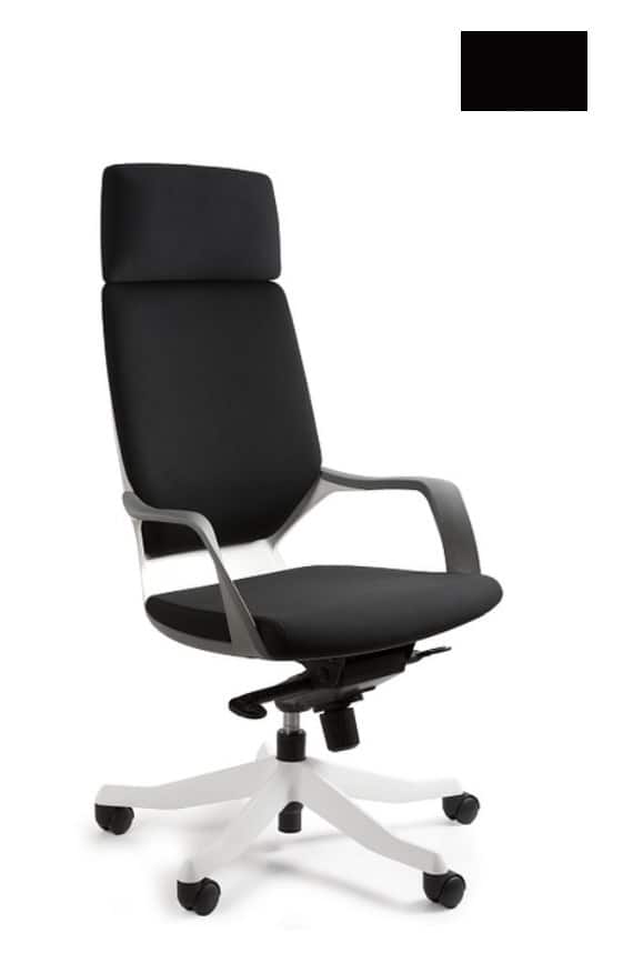 Fotel biurowy Apollo BL418 czarny/biały — zdjęcie 1 z 6