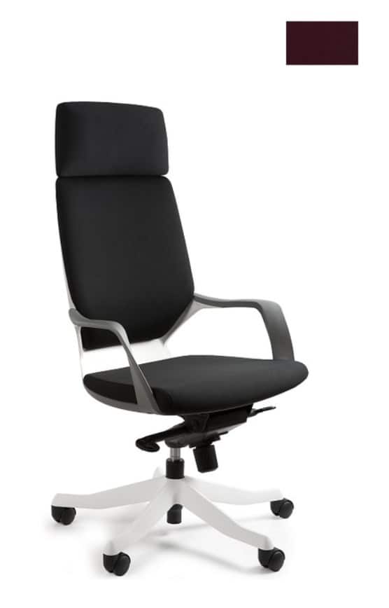 Fotel biurowy Apollo BL403 burgundy/biały — zdjęcie 1 z 6