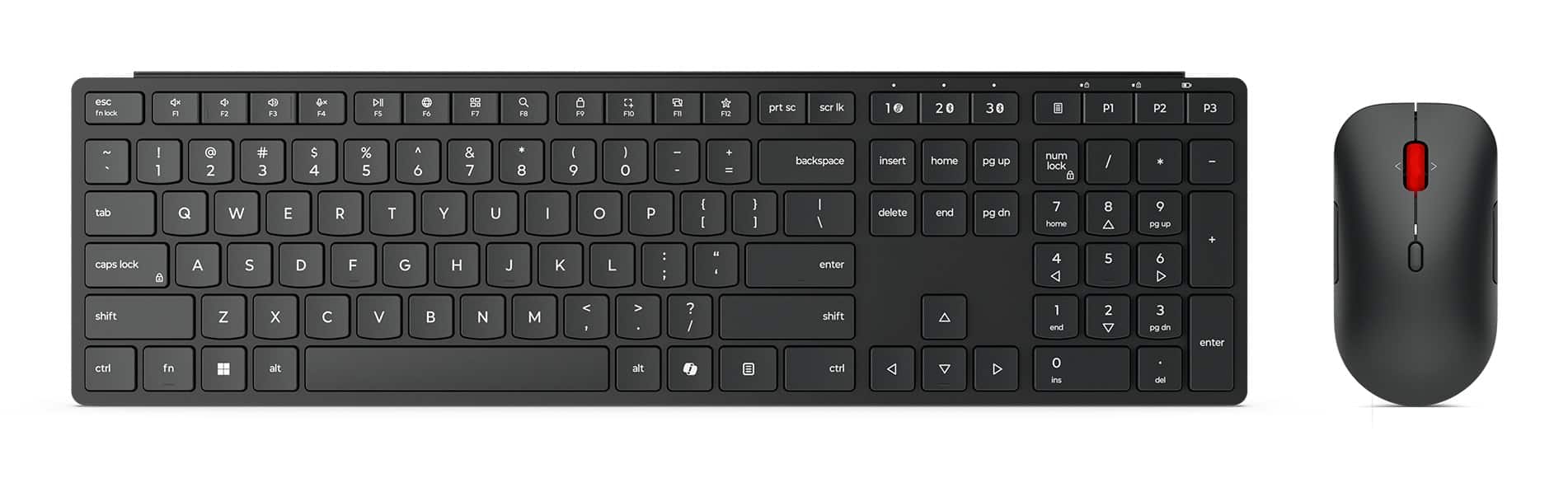 Lenovo Wireless Multi-Mode Pro ComboKeyboard and Mouse 6000 - U.S.English/4X31S04810 — zdjęcie 1 z 5