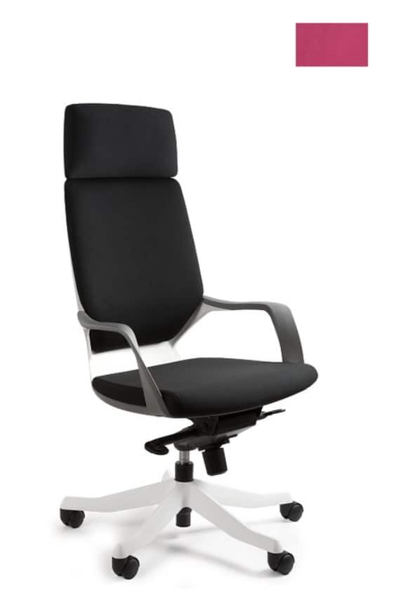 Fotel biurowy Apollo BL401 magenta/biały — zdjęcie 1 z 6