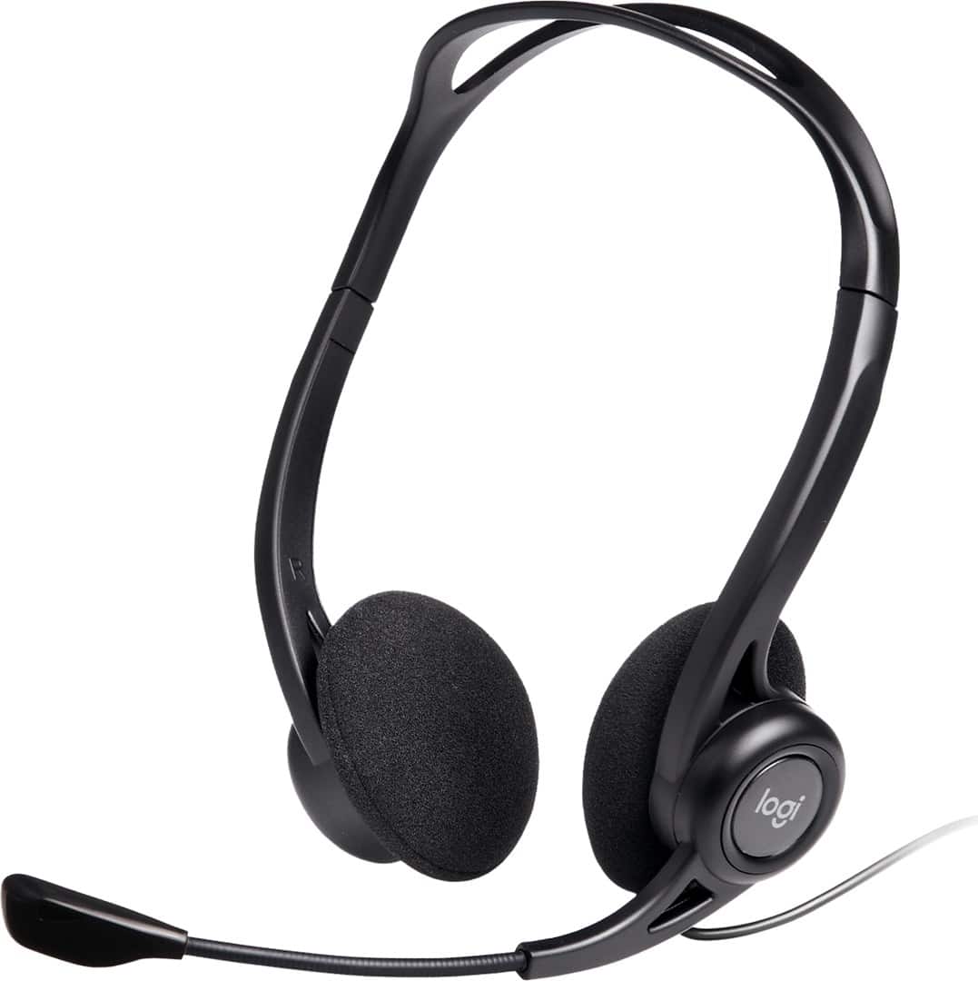 Słuchawki z mikrofonem Logitech 960 981-000100 (kolor czarny) (OUTLET) — zdjęcie 1 z 4