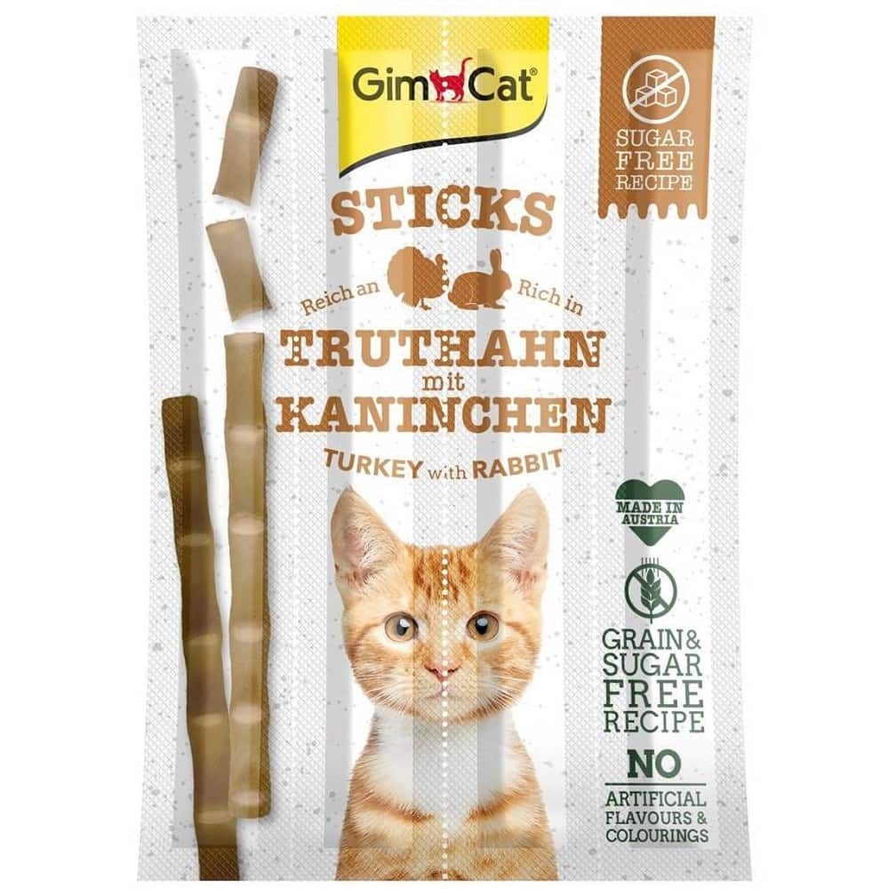 GimCat Sticks Rich in Turkey with Rabbit 4szt