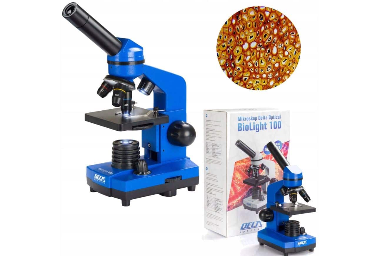 Mikroskop Delta Optical BioLight 100 (niebieski) — zdjęcie 1 z 8