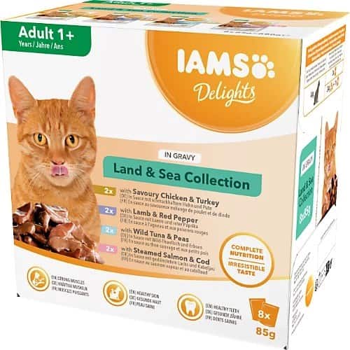 IAMS Delights Land & Sea in Gravy 8x85g