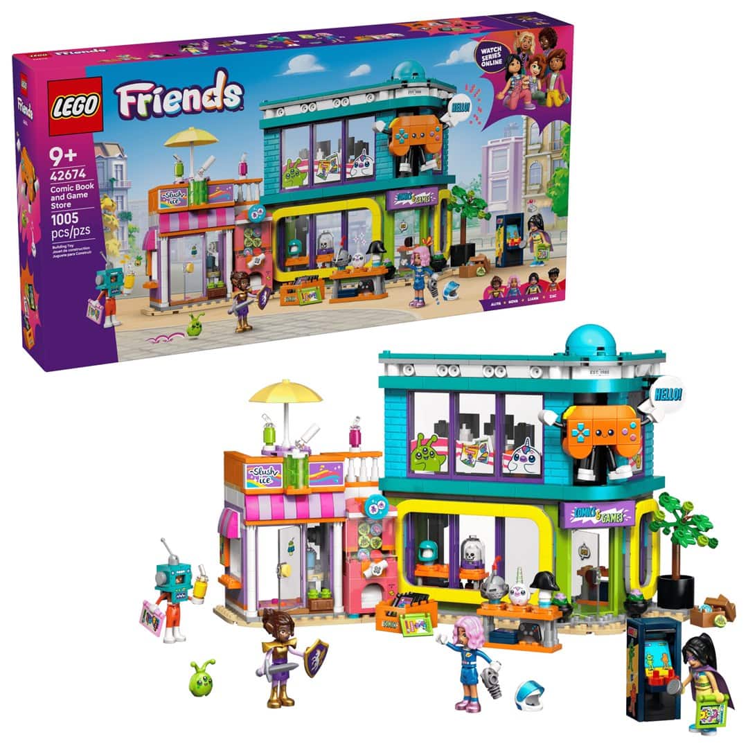 LEGO Friends 42674 - Sklep z grami i komiksami — zdjęcie 1 z 8