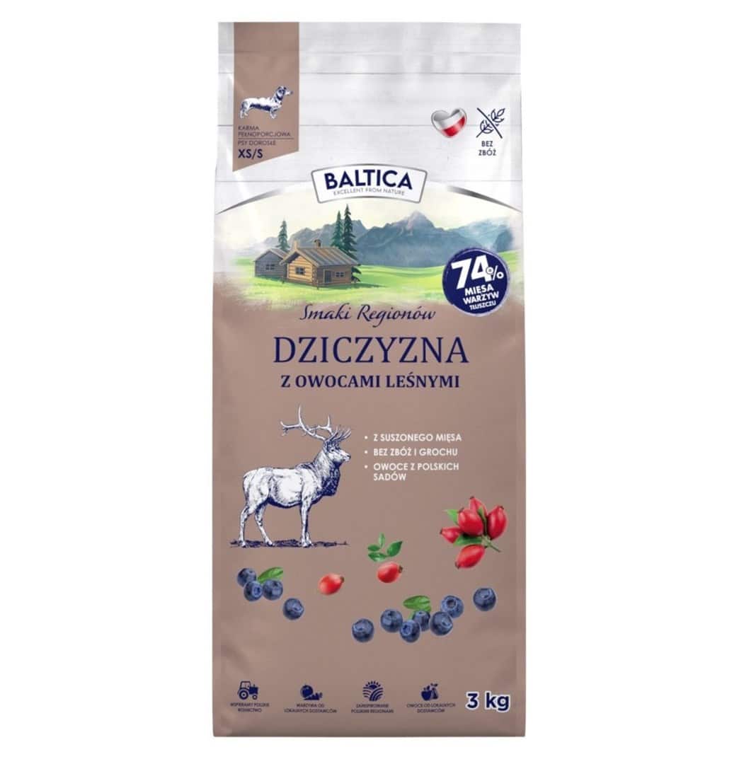 BALTICA SR Adult Dziczyzna owoce leśne XS/S 3kg