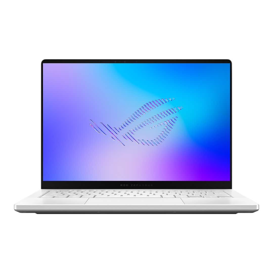 ASUS ROG Zephyrus G14 GU405AR-SY003W Ultra 9 386H 14.0" 3K OLED 120Hz 1100nits AG 32GB LPDDR5X 8533 SSD1TB GeForce RTX 5070 Ti 12GB Cam1080p+IR 73WHrs Win11 Aluminum Platinum White — zdjęcie 1 z 8