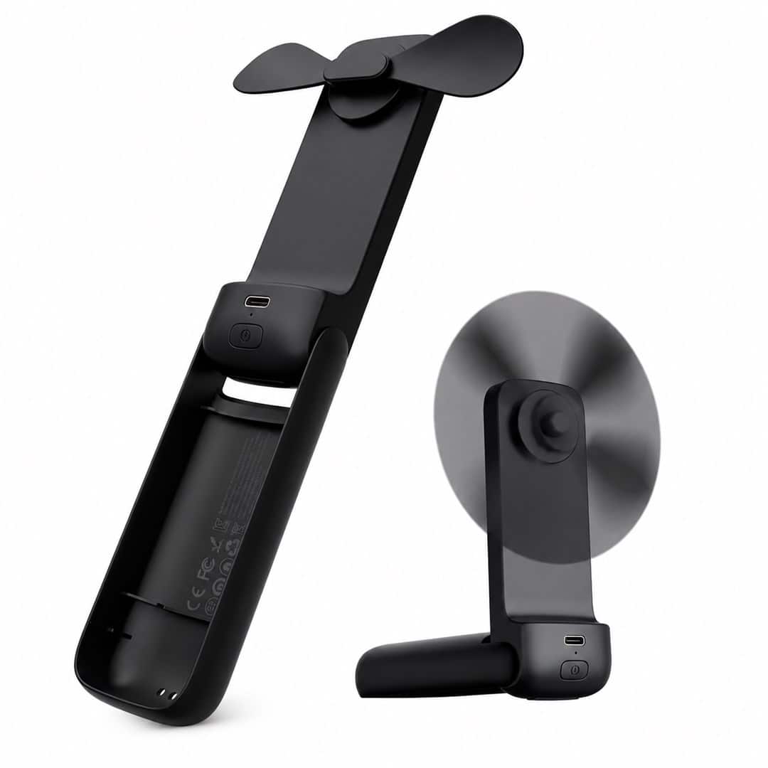 Aecooly Pocket 01 Składany wentylator ręczny, czarny