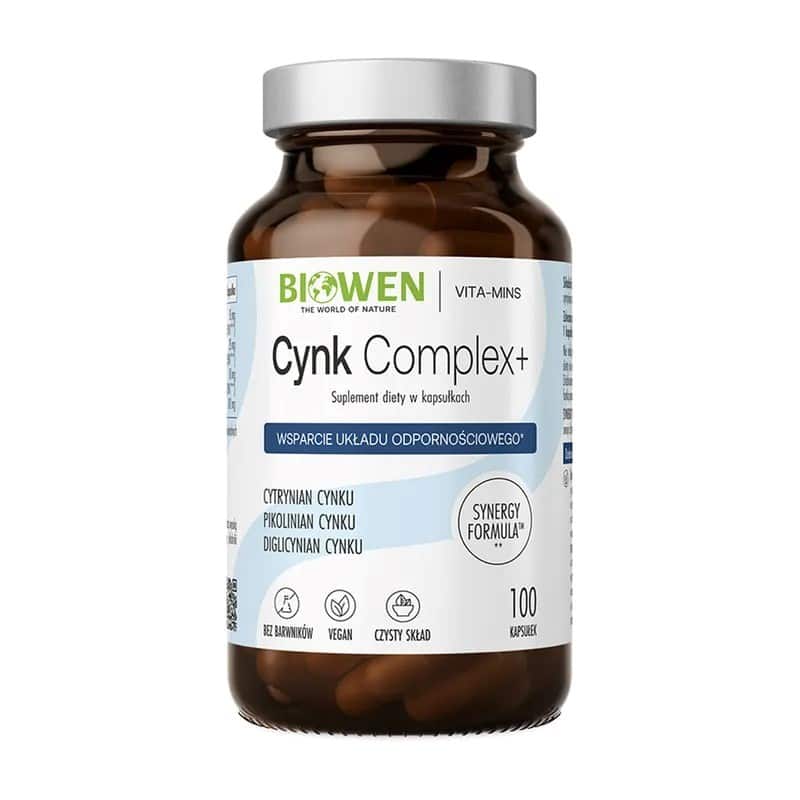 BIOWEN Zinc 3X Immunity - 100 kapsułek — zdjęcie 1 z 2