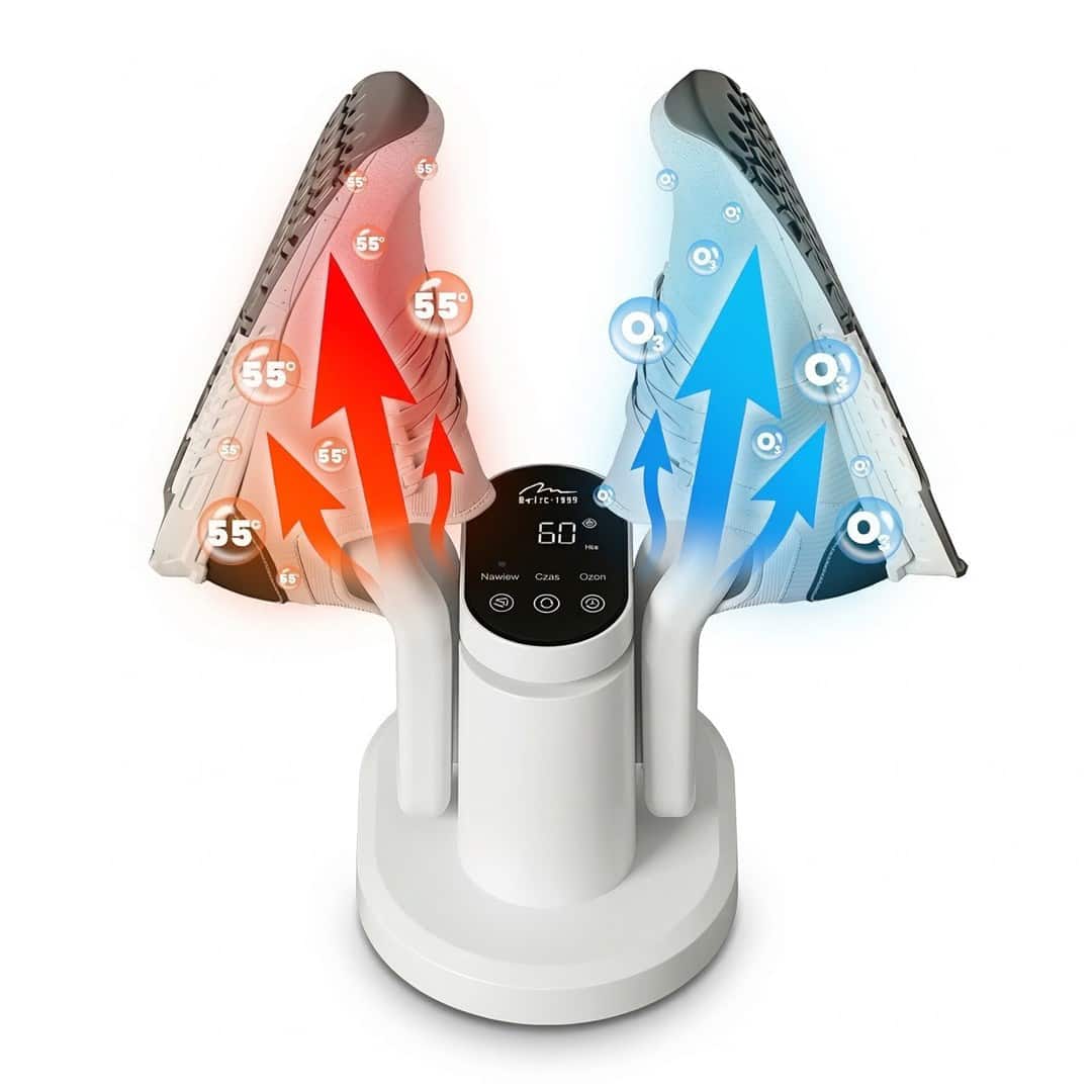 MEDIA-TECH SUSZARKA DO BUTÓW Z DEZYNFEKCJĄ OZONOWĄ (BIAŁA) SHOE DRYER OZONE PRO+ MT6539W — zdjęcie 1 z 8