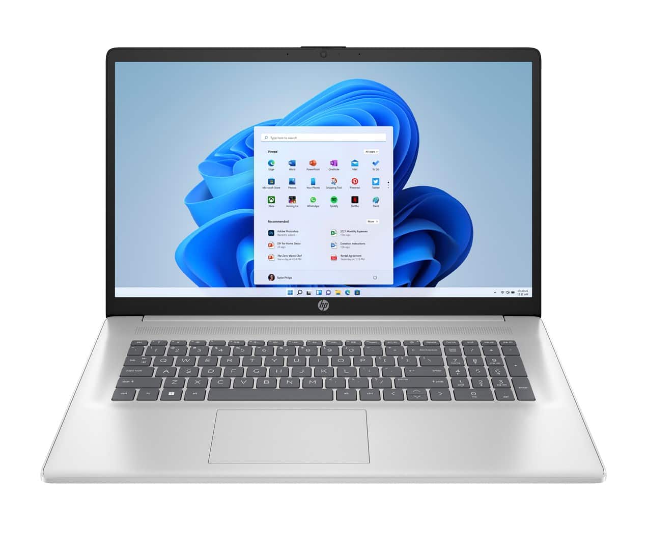 HP 17-cn4006nw Core 7 150U 17.3"FHD IPS 300nits AG 16GB DDR4 SSD1TB Intel Graphics Cam1080p 41Wh Win11 Natural Silver 2Y — zdjęcie 1 z 6