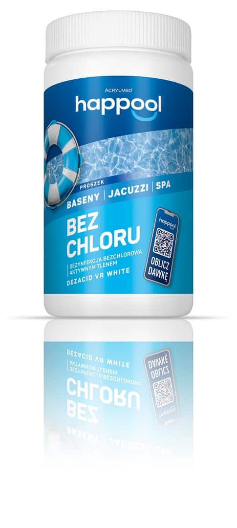 ACRYLMED 1kg DEZACID VR WHITE GRANULAT tlenowy do dezynfekcji wody