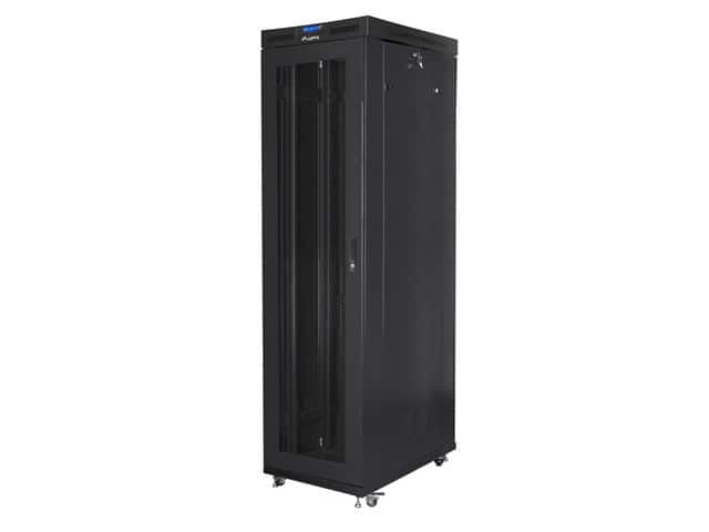 LANBERG SZAFA STOJĄCA RACK 19" 47U 800X1000 DRZWI PERFOROWANE CZARNA FF01-8047-23BL — zdjęcie 1 z 5