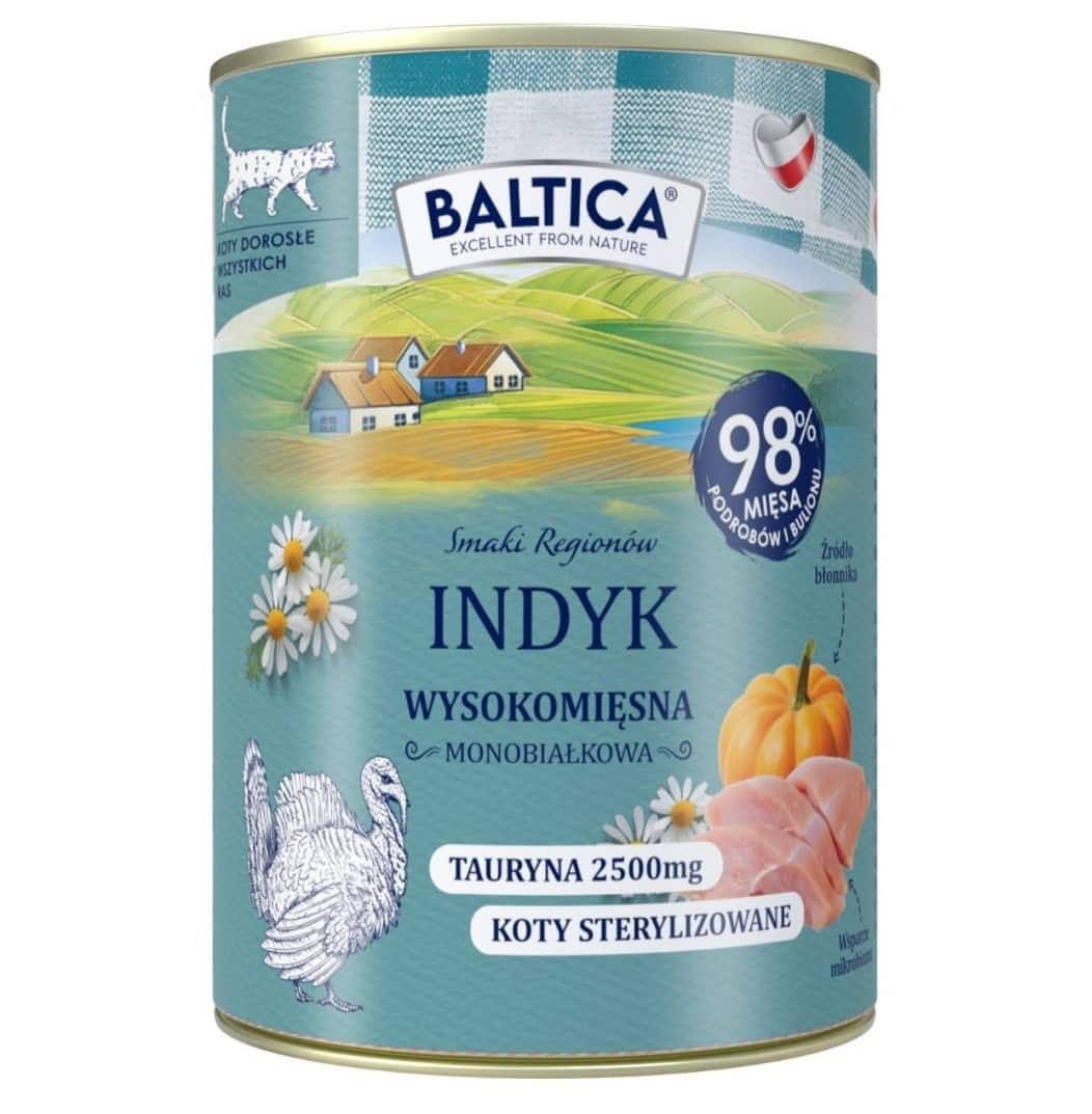 BALTICA SR Kot dorosły Indyk karma mokra 400g — zdjęcie 1 z 2