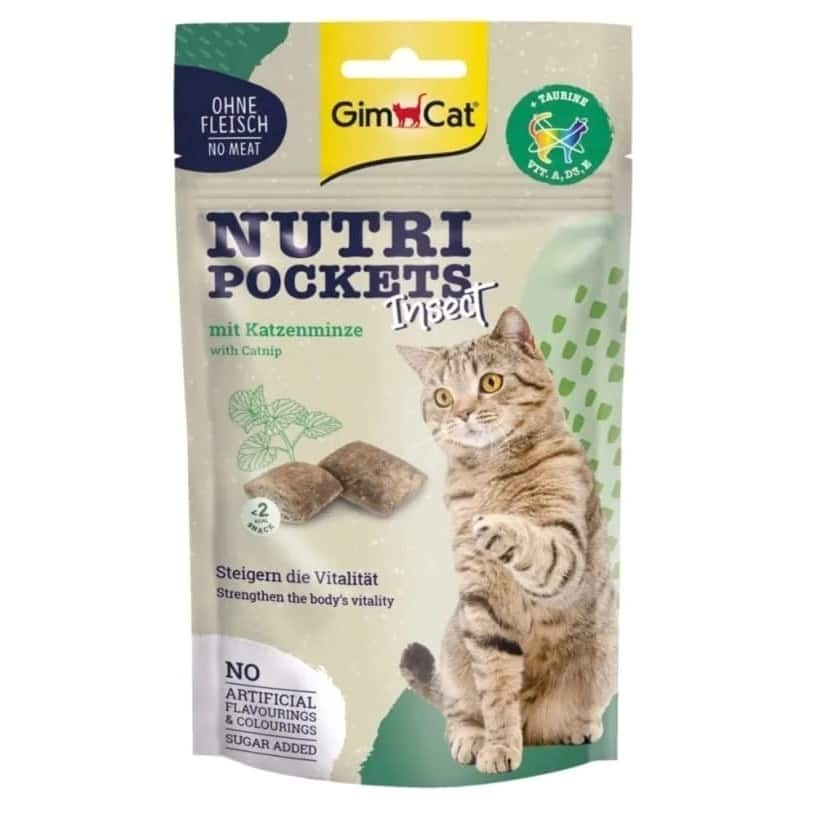 GimCat Nutri Pockets Insect with Catnip 60g