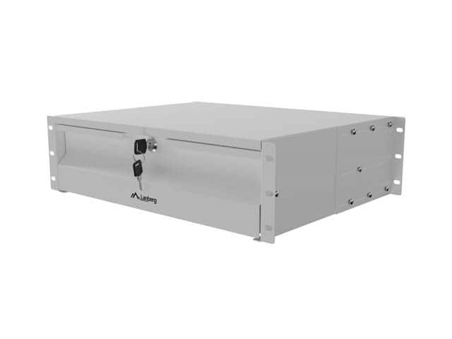 LANBERG SZUFLADA DO SZAF 19" 3U 360MM SZARA — zdjęcie 1 z 8