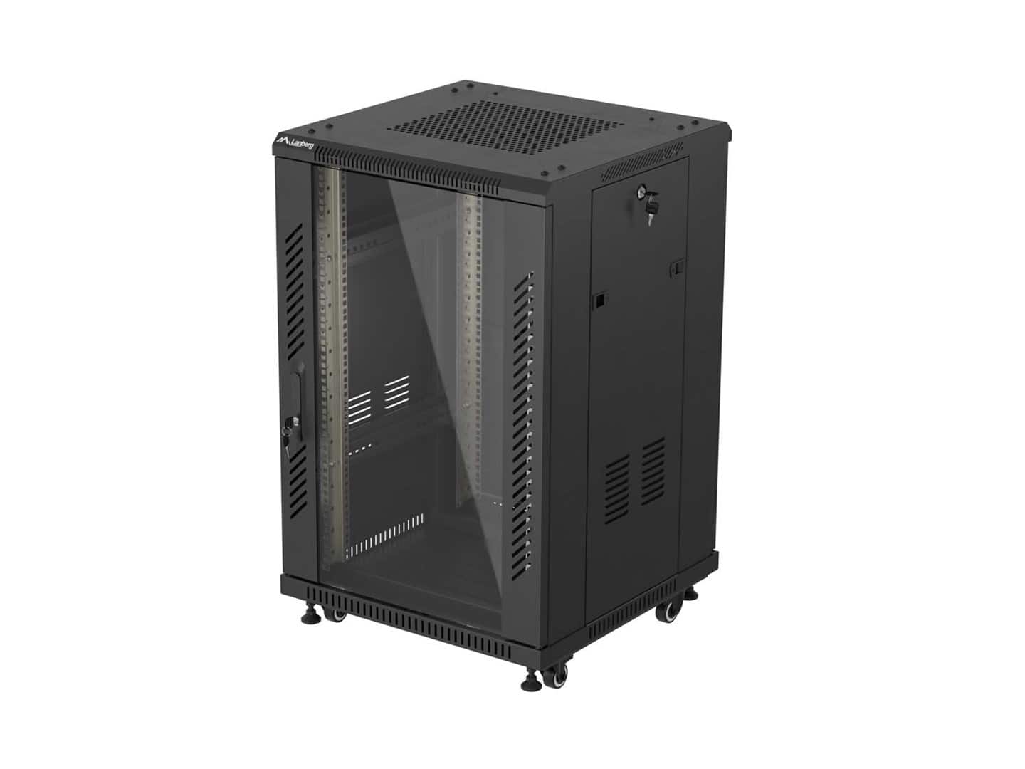 LANBERG SZAFA STOJĄCA 19" 18U 600X600 CZARNA — zdjęcie 1 z 8
