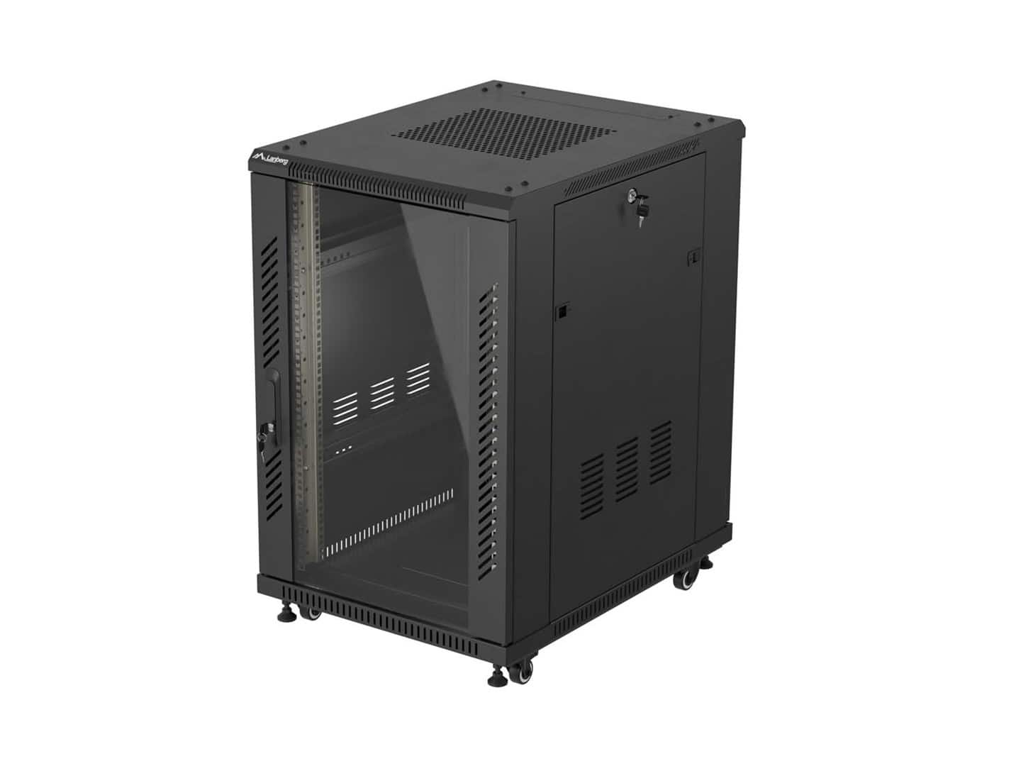LANBERG SZAFA STOJĄCA RACK 19" 18U 600X800 CZARNA — zdjęcie 1 z 8