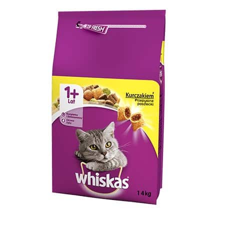 WHISKAS Kurczak 14kg - sucha karma dla kota (WYPRZEDAŻ) — zdjęcie 1 z 3