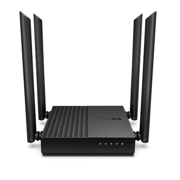 Router TP-LINK Archer C64 Obsługa standardu Wi-Fi 802.11ac Wave2 – 867 Mb/s w paśmie 5 GHz i 400 Mb/s w paśmie 2,4 GHz†. — zdjęcie 1 z 8