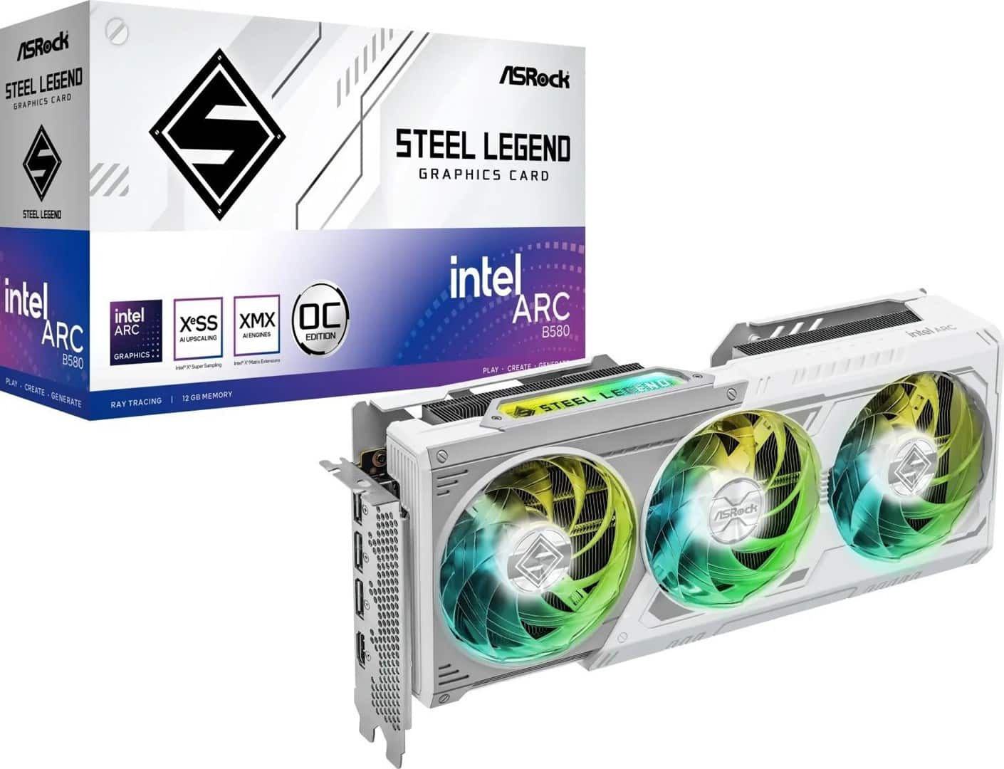 Karta graf. Asrock Intel ARC B580 SL 12GO (OUTLET) — zdjęcie 1 z 8