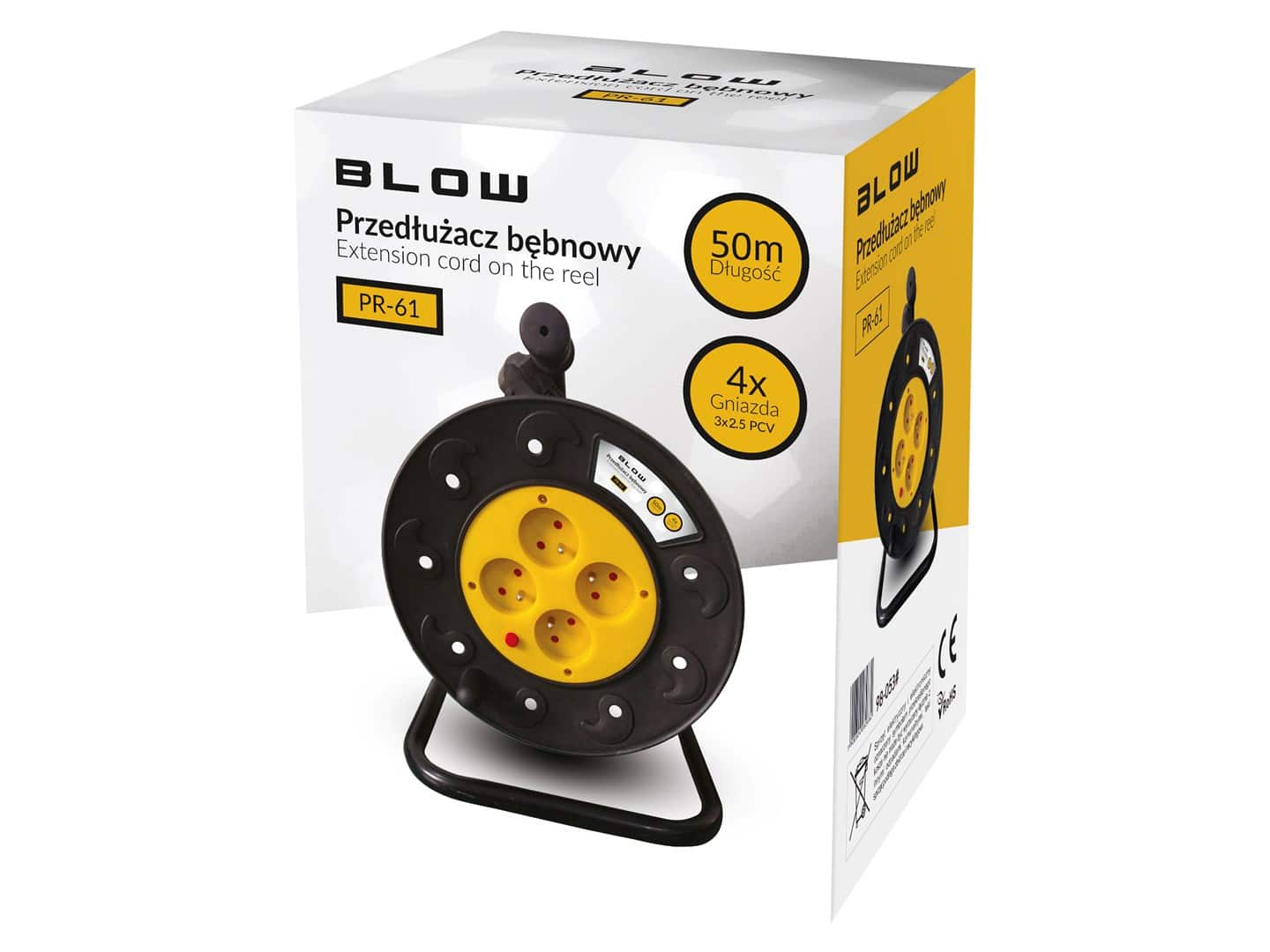Przedłużacz sieciowy PR-61 4-Gniazda 50m BLOW — zdjęcie 1 z 2