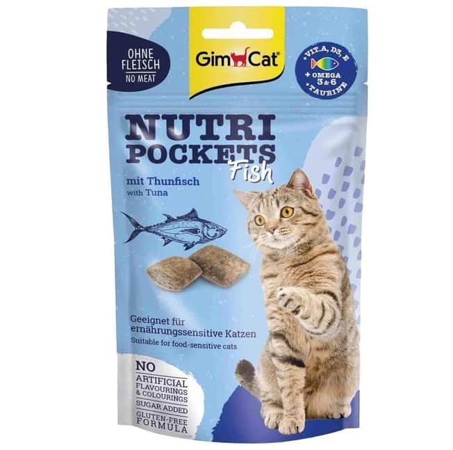 GimCat Nutri Pockets Fish with Salmon 60g