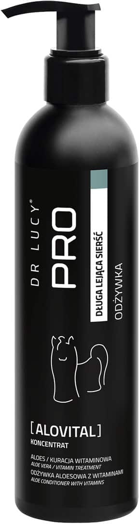 DR LUCY ODRZYWKA PRO ALOVITAL 250 ML NAWILŻAJĄCA UNIWERSALNA DO SIERŚCI MIĘKKIEJ, DŁUGIEJ Z ALOESEM I Z WITAMINAMI