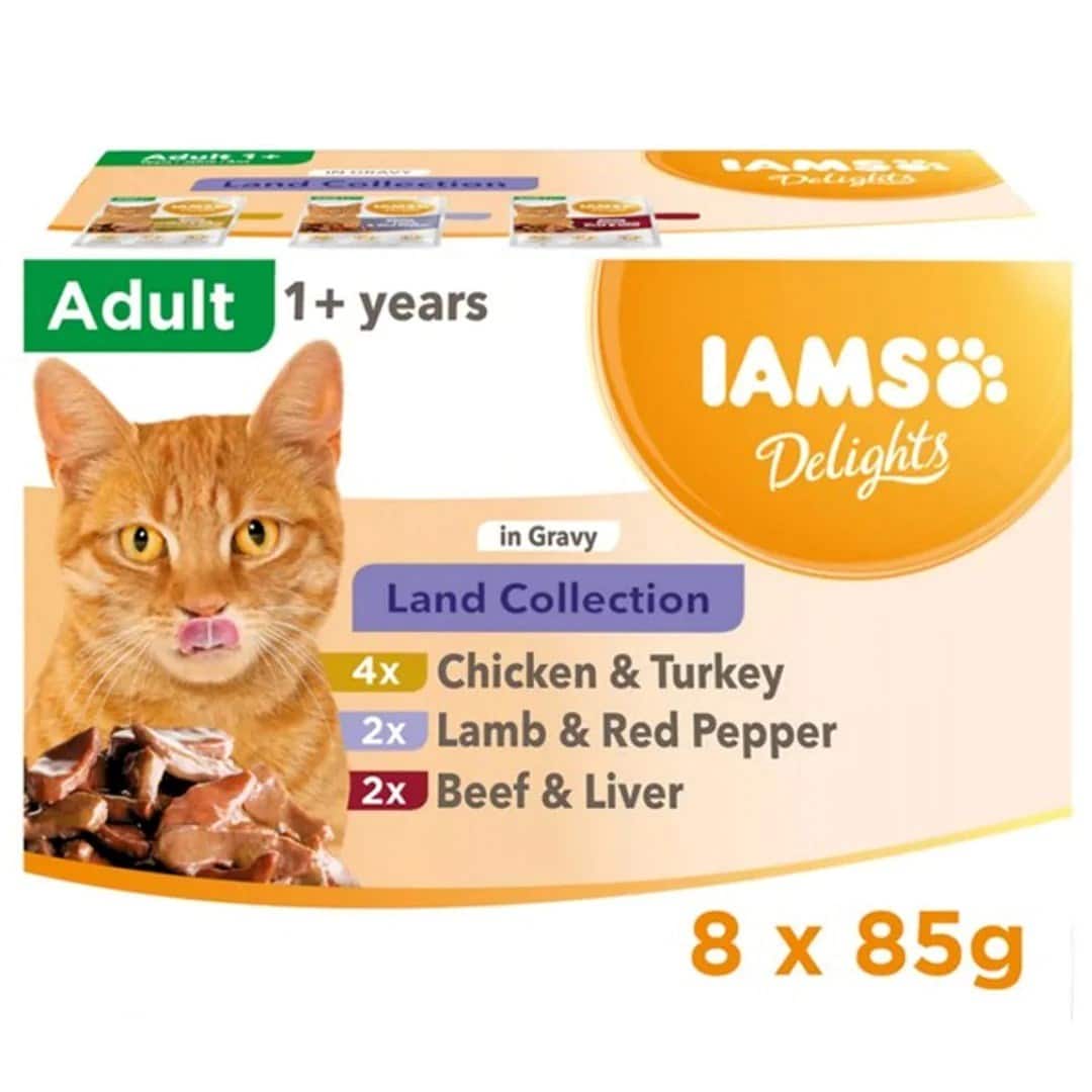 IAMS Delights Land Collection in Gravy 8x85g