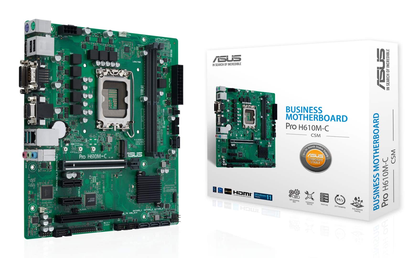 Płyta główna ASUS Pro H610M-C-CSM — zdjęcie 1 z 7
