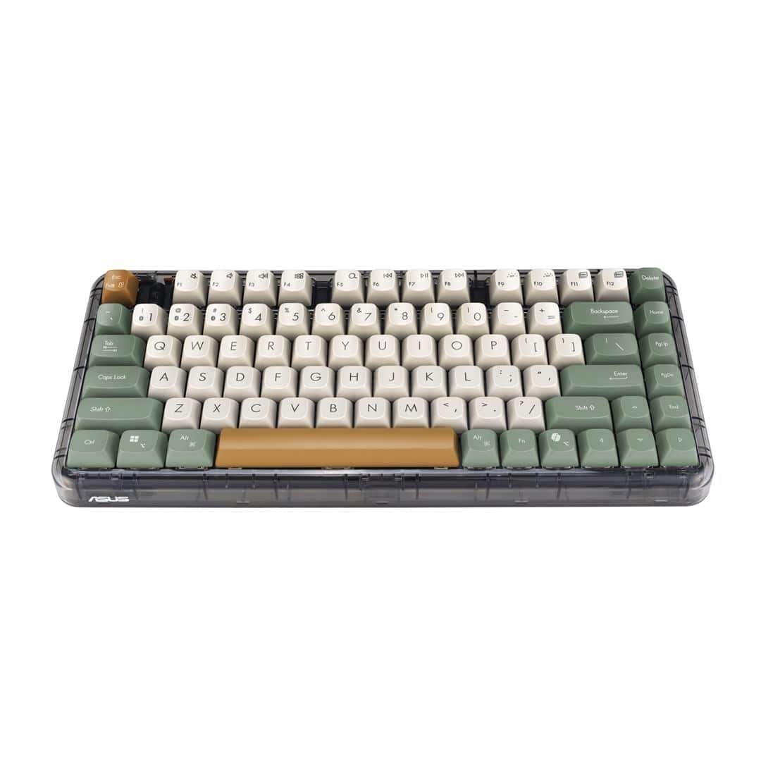 Klawiatura ASUS KD201 Jelly75 Wireless/Bluetooth Keyboard Milk White — zdjęcie 1 z 4