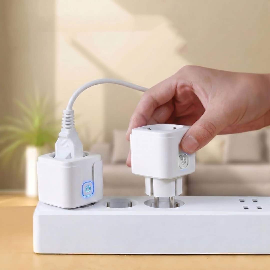 GREENBLUE ZDALNIE STEROWANE GNIAZDKO WIFI, ANDROID/IOS/ALEXA/GOOGLE HOME, TIMER, WATOMIERZ, MAX 16A/3840W GB735 W — zdjęcie 1 z 8